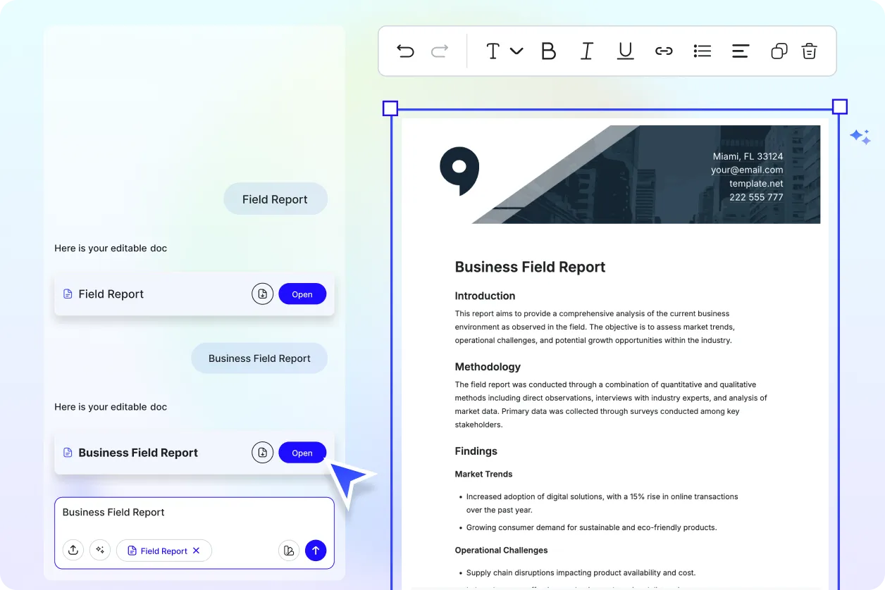 Free AI Field Report Generator, Free Online Field Report Maker